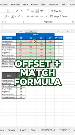 MS Excel - Funclub | Abdul on Instagram: "Excel OFFSET + MATCH‼️ Excel tips and tricks #exceltips #exceltricks #exceltutorial #explore #microsoft365"