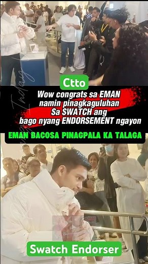 Wowww PINAGKAKAGULUHAN ANG ATING EMAN mga lods❤️❤️ graveh CONGRATS more blessing pa! Swatch Endorser