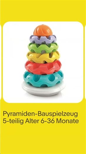 Pyramiden-Bauspielzeug 5-teilig Alter 6-36 Monate