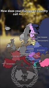 your European country call Amsterdam? #netherlands #amsterdam #language #map #mapping #geography