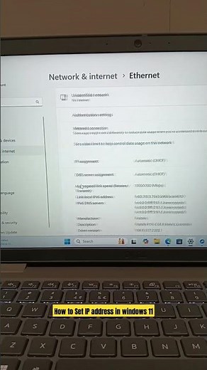 How to Set IP address in windows 11 #computer #lenovocomputer #windowsserver #windowstips #windows