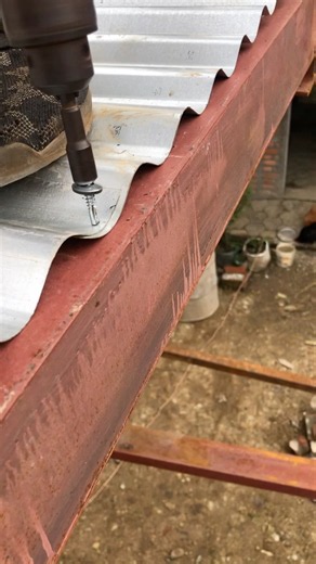 Gi Galvanized Sheet Installation #shortvideo #viralvideo #youtubeshorts