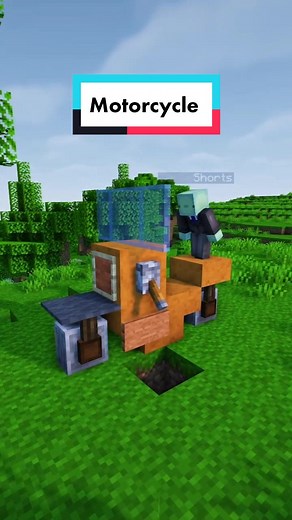 Minecraft Motorcycle🔥 #fyp #minecrafter #minecrafttutorial #minecraftbuilding #minecraftmemes #minecraft