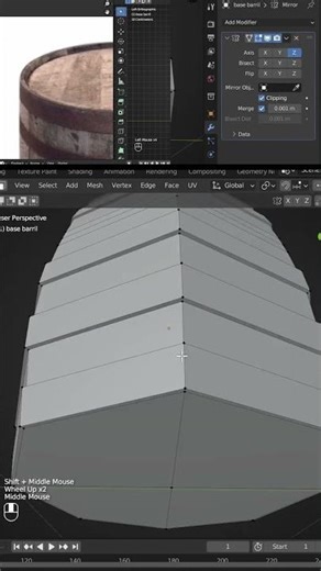 Pt 16 Modelado de Barril en Blender