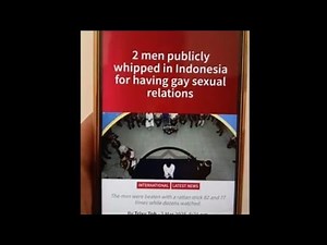 2 Men Publicly Whipped In Indonesia 4 Having Gay Sex Sexual Relations