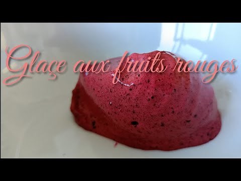 Glace aux fruits rouges rapide et facile au Mr cuisine édition plus !