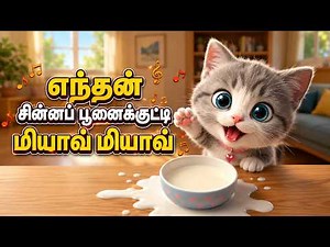 பூனை பாடல்கள் தொகுப்பு 🐱 | Tamil Kids Songs Compilation | Nursery Rhymes | JIGU JIGU TV #tamilkids