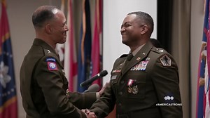 Martha Raddatz reports on Army Major General Robert Edmonson II as he retires after decades in service, sharing the day with the family that for 50 years he didn't know he had. https://trib.al/2T22i7B | ABC World News Tonight with David Muir