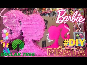 Barbie Birthday Piñata 🪅💕 Dollar Tree Pink DIY