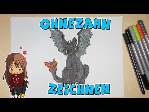 Ohnezahn einfach malen für Kinder | ab 10 Jahren | Malen mit Evi | deutsch