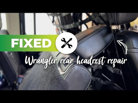 Jeep Wrangler JKU Rear Headrest Repair