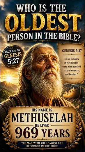Who Was the Oldest Person in the Bible? | Methuselah Lived 969 Years