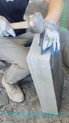 Stone Splitting: Crafting Slate with Hammer and Chisel