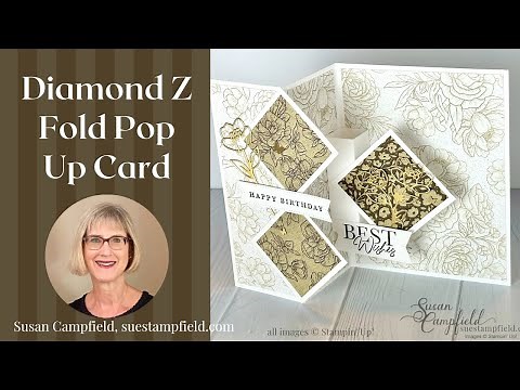 Surprise Inside! Diamond Z Fold Pop Out Card
