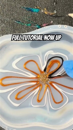Full resin bloom tutorial now up #resinart #diy #resinartist