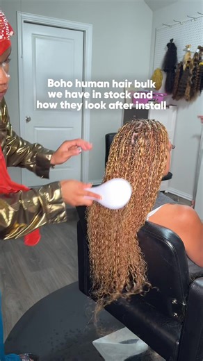 Vietnamese Boho Human Hair Bulk 100% raw Vietnamese human hair. Soft, full, and very natural. No tangling, no matting, no rough ends. Stays neat and fresh till take down. Perfect for clean, luxury boho styles and easy maintenance. Shop at @addyslayit.com or click the link in bio #bohobraids #bohohumanhair #vietnamesehair #humanhairbulk #houstonbraider