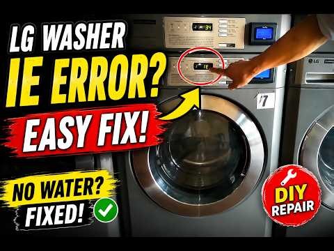 How to Fix LG Washer IE Error Code (Water Inlet Problem)