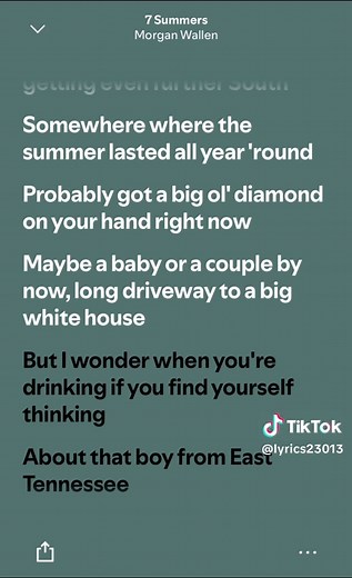 Morgan Wallen - 7 Summers Lyrics