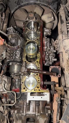 6 cylinder bus engine sleeve replacement #engine #short #automobile