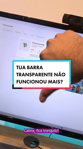 O translucentTB parou de funcionar depois da atualização do windows, mas eu te ajudo a consertar!