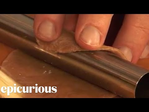 Chef Mario Batali Shows How to Fry Cannoli