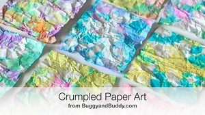 CRUMPLED PAPER ART PROJECT