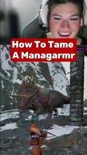 How To Tame A 140 Managarmr In ARK Survival Ascended #shortsvideo#shorts#gamergirl #gamingcommunity
