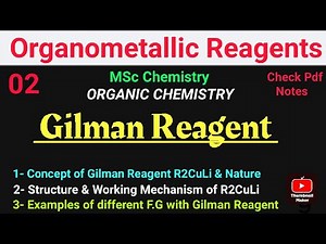 Gilman reagent- R2CuLi (Organocopper)+Example #mscchemistrynotes #organometallics #gilman #reagents