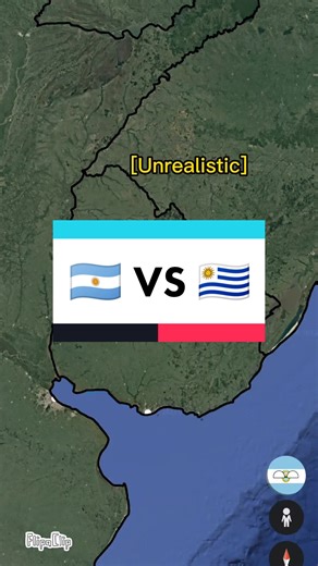 Argentina 🇦🇷 vs Uruguay 🇺🇾: Mapping War Animation Response