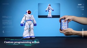 Best Gift for Kids,Intelligent Programmable RC Robot with Infrared Controller Toys,Dancing,Singing, Moonwalking and LED Eyes,Gesture Sensing Robot Kit for Childrens Entertainment (Gray)