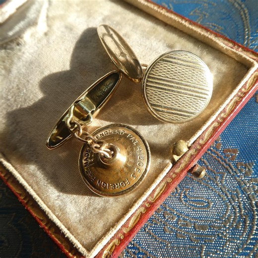 Vintage Deco Expandable Cufflinks 1930s Patented English Gentleman's Cuff Links - Etsy