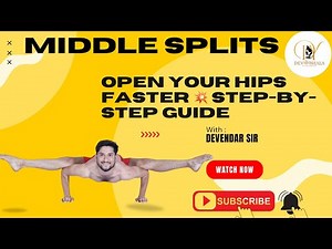 Mastering Middle Splits 🧘‍♂️ | Step-by-Step Practice with Variations | advanced splits #hipopening