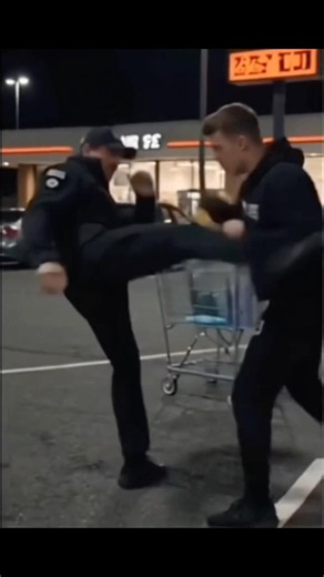 Barney Ross shows a young bully what real combat experience looks like in a parking lot showdown.