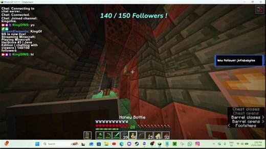 Playing Minecraft Hardcore #3 | Java Edition | chatting with viewers | 140/150 followers