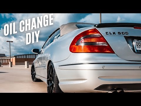 HOW TO DO AN OIL CHANGE ON YOUR MERCEDES CLK500 W209 (DIY)