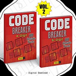 Printable Code Breaker Puzzles: Brain Teaser Game (digital Download A4 Size) - Etsy