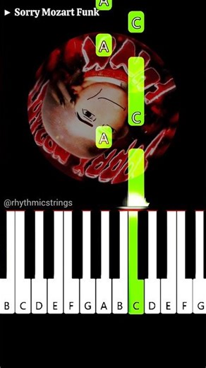 Sorry Mozart Funk (Mishashi Sensei) | Easy Piano Tutorial #shorts #trending