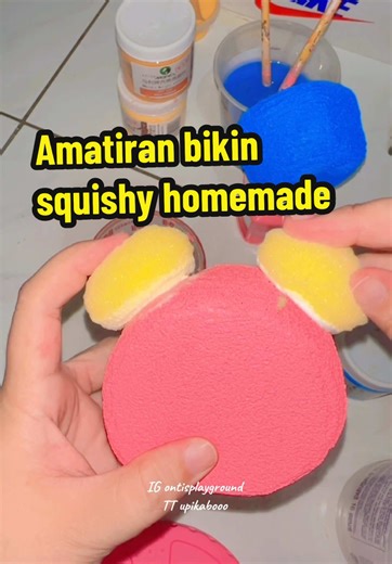 Namanya juga amatiran. Sorry sorry ya gengs🫶🏻✨😘 #squishy #squishytoy #squishyhomemade #squishyhandmade #diysquishy