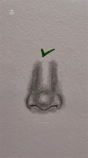 How to draw nose #art #tutorial #fyp #howtodraw #shorts #drawing