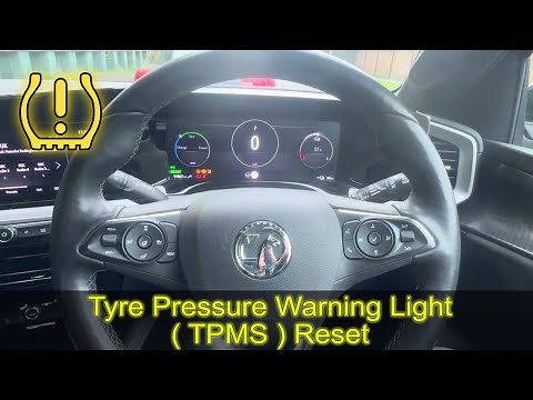 2023 VAUXHALL MOKKA tyre pressure warning reset