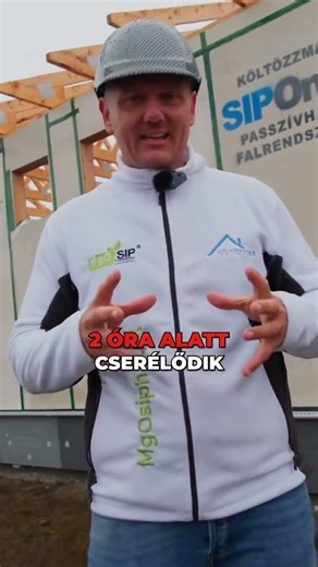 SIPOne építési rendszer a Költözzmától #költözzma, #gvgroup #sippaneldebrecen,#siphouse