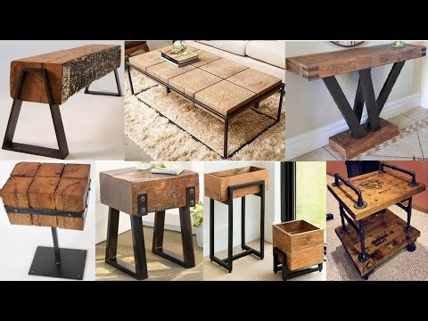 Rustic industrial reclaimed wooden Décor furniture and crafts design ideas for Modern Home