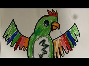 How to Draw a Parrot | Easy Drawing for Kids | Fun at Home