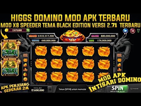 BLACK EDITION V2.71‼️APK MOD HIGGS DOMINO RP VERSI 2.71 X8 SPEEDER TERBARU • Higgs Games Island