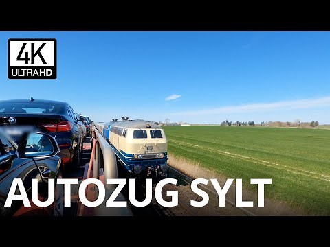 DB Autozug Niebüll - Westerland, Sylt, Mitfahrt, Germany Deutsche Bahn