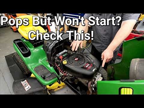 John Deere L108 Won’t Start, Just Pops Full Engine Diagnosis & Repair Walkthrough
