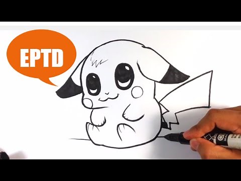 How to Draw Baby Pikachu - Easy Pictures to Draw