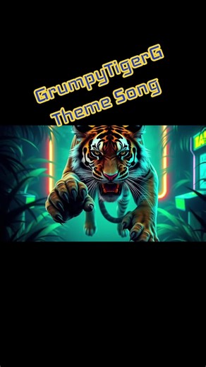 My new theme song, Grumpy Tigers Digital Roar #gamer #themesong #grumpy #tiger