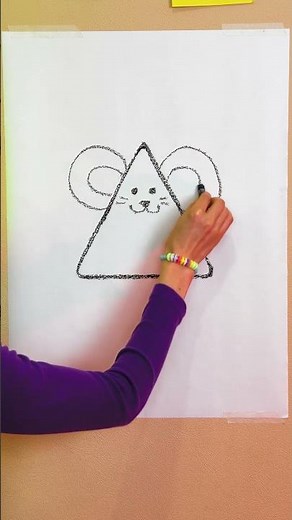 Draw Using Shapes! 🔺✏️ Fun Art #shapes #drawing