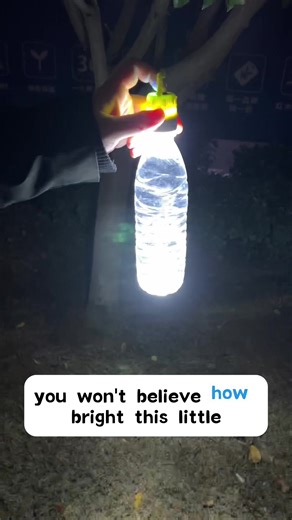 Turn your water bottle into a powerful lamp — bright light, color-changing, ultra portable. Perfect for camping, night walks, or power outages! #tiktokmademebuyit #campinggear #gadgetfindsn